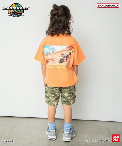 BANDAI(バンダイ)の「マリオカート ワールド グラフィックTシャツ(Tシャツ/カットソー・キッズ・レインボー/チャコール/ミント/オレンジ/パープル/オフホワイト・100/110/120/130/140/150)」の13枚目の写真
