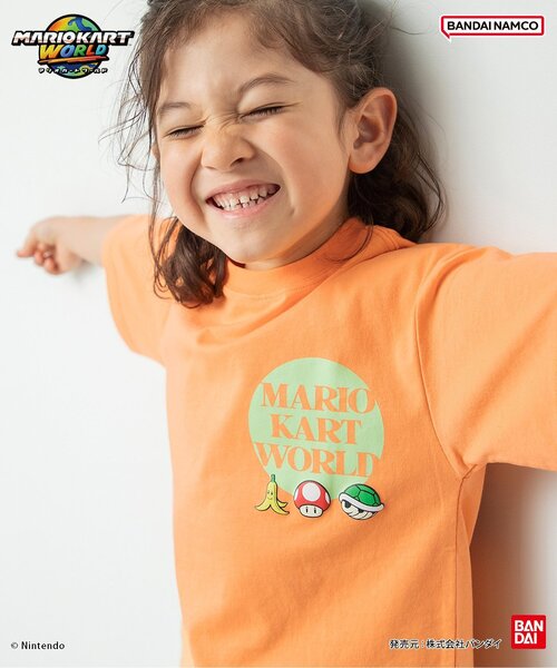 BANDAI(バンダイ)の「マリオカート ワールド グラフィックTシャツ(Tシャツ/カットソー・キッズ・レインボー/チャコール/ミント/オレンジ/パープル/オフホワイト・100/110/120/130/140/150)」の12枚目の写真
