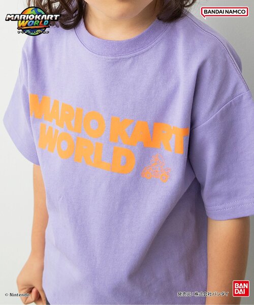 BANDAI(バンダイ)の「マリオカート ワールド グラフィックTシャツ(Tシャツ/カットソー・キッズ・レインボー/チャコール/ミント/オレンジ/パープル/オフホワイト・100/110/120/130/140/150)」の7枚目の写真