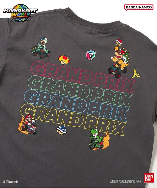 BANDAI(バンダイ)の「マリオカート ワールド グラフィックTシャツ(Tシャツ/カットソー・キッズ・レインボー/チャコール/ミント/オレンジ/パープル/オフホワイト・100/110/120/130/140/150)」の21枚目の写真