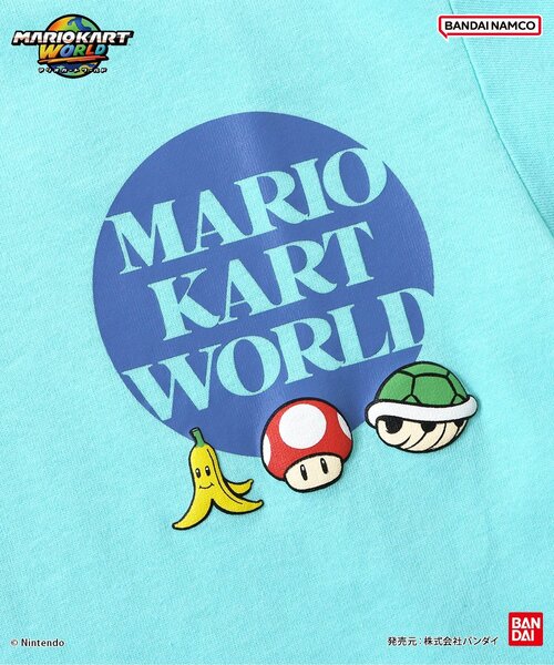 BANDAI(バンダイ)の「マリオカート ワールド グラフィックTシャツ(Tシャツ/カットソー・キッズ・レインボー/チャコール/ミント/オレンジ/パープル/オフホワイト・100/110/120/130/140/150)」の20枚目の写真