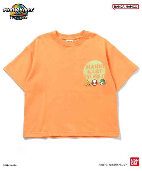 BANDAI(バンダイ)の「マリオカート ワールド グラフィックTシャツ(Tシャツ/カットソー・キッズ・レインボー/チャコール/ミント/オレンジ/パープル/オフホワイト・100/110/120/130/140/150)」の16枚目の写真