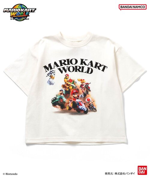 BANDAI(バンダイ)の「マリオカート ワールド グラフィックTシャツ(Tシャツ/カットソー・キッズ・レインボー/チャコール/ミント/オレンジ/パープル/オフホワイト・100/110/120/130/140/150)」の17枚目の写真