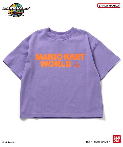 BANDAI(バンダイ)の「マリオカート ワールド グラフィックTシャツ(Tシャツ/カットソー・キッズ・レインボー/チャコール/ミント/オレンジ/パープル/オフホワイト・100/110/120/130/140/150)」の11枚目の写真