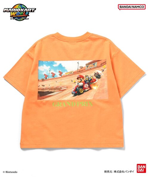 BANDAI(バンダイ)の「マリオカート ワールド グラフィックTシャツ(Tシャツ/カットソー・キッズ・レインボー/チャコール/ミント/オレンジ/パープル/オフホワイト・100/110/120/130/140/150)」の15枚目の写真