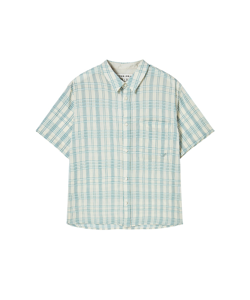 AFTERPRAY(アフタープレイ)の「アンクルチェックハーフシャツアイボリー(シャツ/ブラウス・メンズ・その他・LARGE/MEDIUM/SMALL)」の3枚目の写真