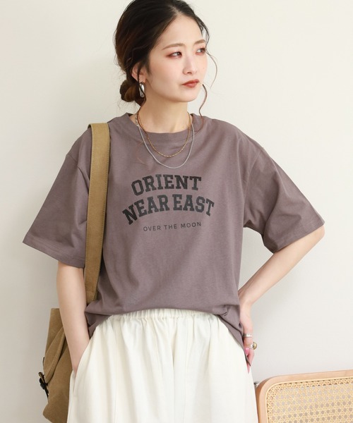 FUNALIVE（ファンアライブ）の「コットンワイドクルーネックプリントＴシャツＡ半袖（Tシャツ/カットソー・レディース・ネイビー/アイボリー/ブラック・M-L）」の18枚目の写真