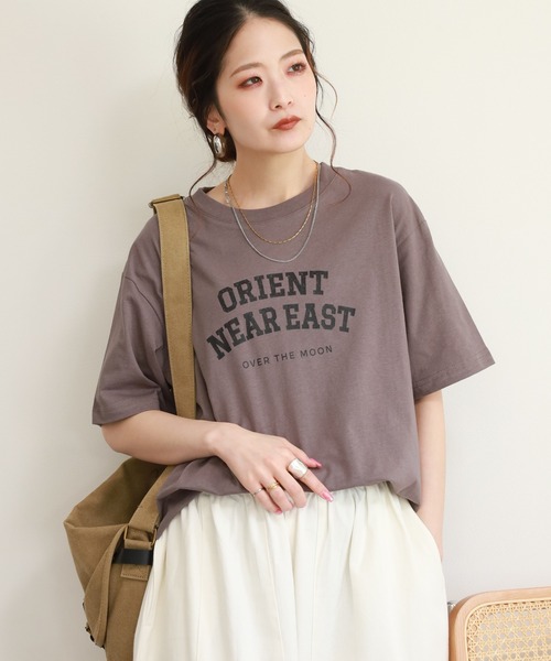 FUNALIVE（ファンアライブ）の「コットンワイドクルーネックプリントＴシャツＡ半袖（Tシャツ/カットソー・レディース・ネイビー/アイボリー/ブラック・M-L）」の20枚目の写真