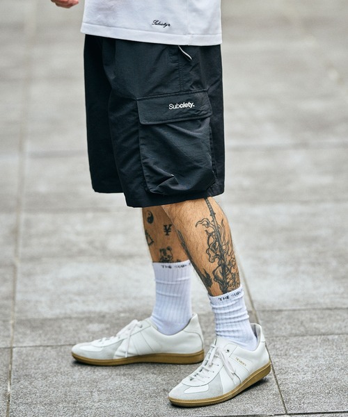 Subciety(サブサエティ)の「Nylon tech shorts(その他パンツ・メンズ・ブラック/グレー・SMALL/MEDIUM/LARGE/X-LARGE)」の1枚目の写真