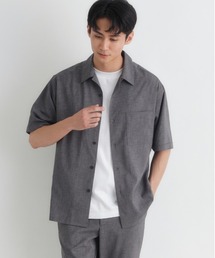 TTT MSW 24ss 開襟シャツ ライトグレー半袖シャツ Right-on｜ライトオン（メンズ）のシャツ/ブラウス（グレー/灰色系