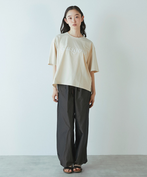 LOGEMENT DE CLAIRE(ロジュモンドクレール)の「【LOURMARIN】メモリータフタドロストパンツ(その他パンツ・レディース・オフホワイト/ブラウン/ネイビー・FREE)」の11枚目の写真