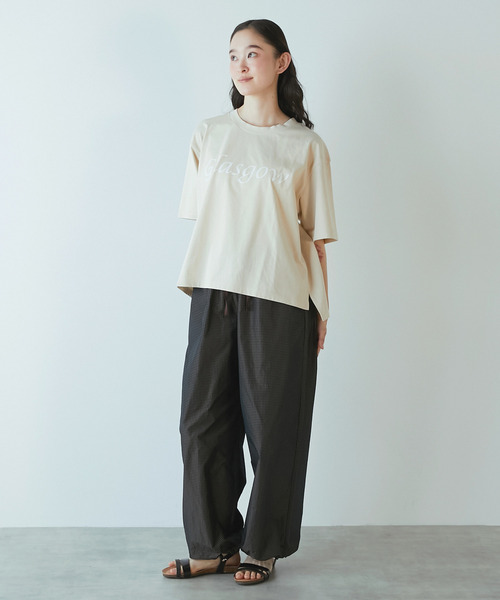 LOGEMENT DE CLAIRE(ロジュモンドクレール)の「【LOURMARIN】メモリータフタドロストパンツ(その他パンツ・レディース・オフホワイト/ブラウン/ネイビー・FREE)」の13枚目の写真