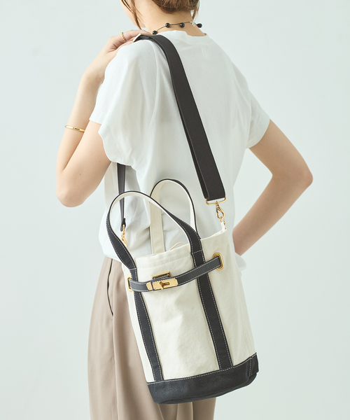 sita parantica（シータパランティカ）の「《追加13》別注 SITA PARANTICA/シータパランティカ CLVバケツ 2WAY バッグ（トートバッグ・レディース・ブラック・FREE）」の6枚目の写真