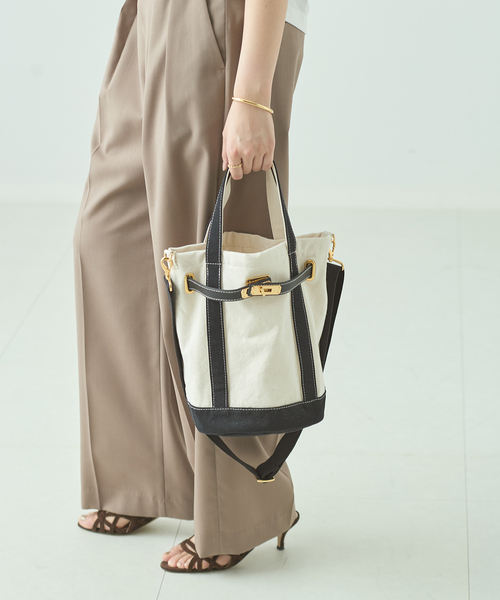 sita parantica（シータパランティカ）の「《追加13》別注 SITA PARANTICA/シータパランティカ CLVバケツ 2WAY バッグ（トートバッグ・レディース・ブラック・FREE）」の7枚目の写真