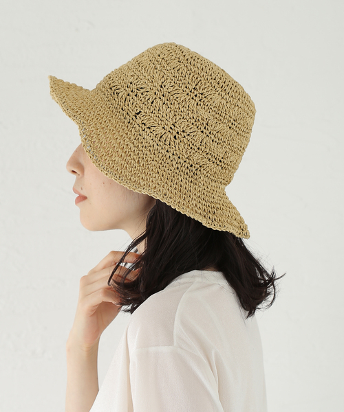 Odds(オッズ)の「Odds / オッズ PAPER GARA HAT(ハット・レディース・アイボリー/ブラック・FREE)」の14枚目の写真
