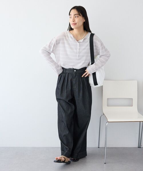 CRAFT STANDARD BOUTIQUE(クラフトスタンダードブティック)の「【撥水加工】フリーフローショルダーバッグ(ショルダーバッグ・レディース・ホワイト/ブルーグレー/ブラック・FREE)」の8枚目の写真