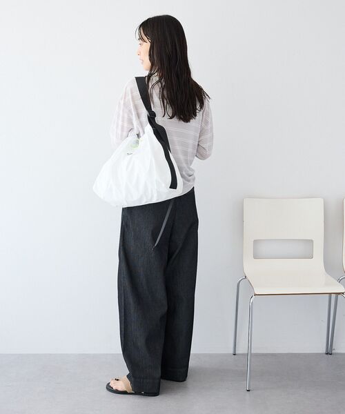 CRAFT STANDARD BOUTIQUE(クラフトスタンダードブティック)の「【撥水加工】フリーフローショルダーバッグ(ショルダーバッグ・レディース・ホワイト/ブルーグレー/ブラック・FREE)」の9枚目の写真
