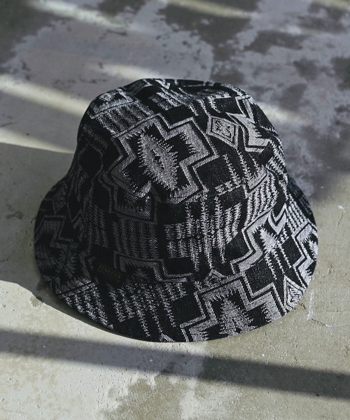 PENDLETON(ペンドルトン)の「PENDLETON ペンドルトン HARDING JAQUARD DENIM HAT ハーディング ジャガード デニム ハット(ハット・メンズ・ブラック/インディゴブルー・FREE)」の2枚目の写真