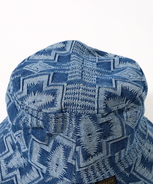 PENDLETON(ペンドルトン)の「PENDLETON ペンドルトン HARDING JAQUARD DENIM HAT ハーディング ジャガード デニム ハット(ハット・メンズ・ブラック/インディゴブルー・FREE)」の5枚目の写真