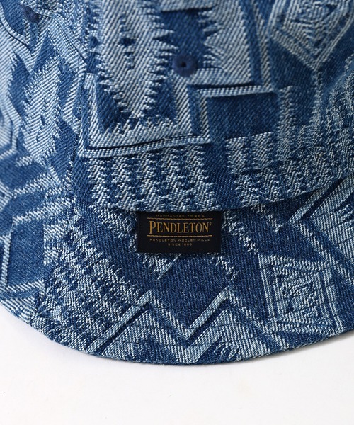 PENDLETON(ペンドルトン)の「PENDLETON ペンドルトン HARDING JAQUARD DENIM HAT ハーディング ジャガード デニム ハット(ハット・メンズ・ブラック/インディゴブルー・FREE)」の6枚目の写真