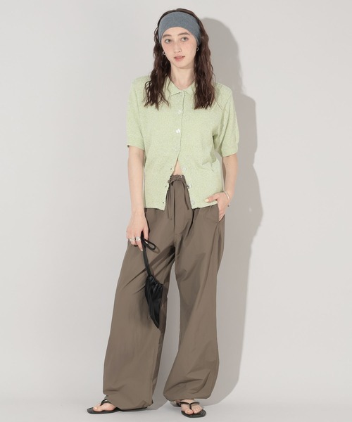 GEORGE'S(ジョージズ)の「バルーンナイロンパンツ(その他パンツ・レディース・オフホワイト/グリーン/ブラウン・LARGE/MEDIUM)」の12枚目の写真