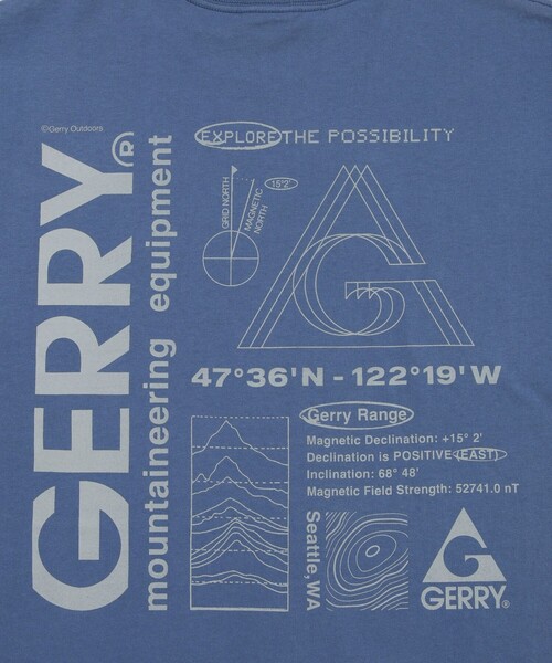 GERRY(ジェリー)の「【GERRY/ジェリー】7.5oz Heavy Jersey S/S Graphic Tee(Tシャツ/カットソー・メンズ・ブルー/ホワイト/イエロー・L/M)」の7枚目の写真