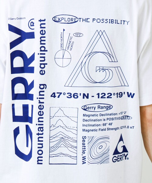 GERRY(ジェリー)の「【GERRY/ジェリー】7.5oz Heavy Jersey S/S Graphic Tee(Tシャツ/カットソー・メンズ・ブルー/ホワイト/イエロー・L/M)」の14枚目の写真
