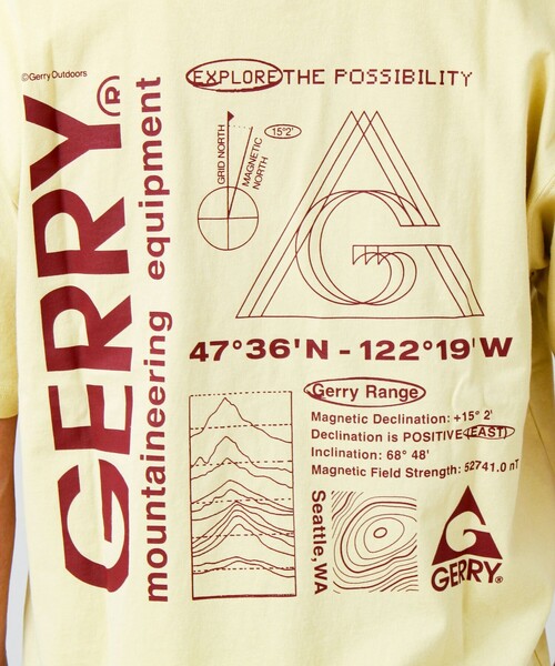 GERRY(ジェリー)の「【GERRY/ジェリー】7.5oz Heavy Jersey S/S Graphic Tee(Tシャツ/カットソー・メンズ・ブルー/ホワイト/イエロー・L/M)」の22枚目の写真