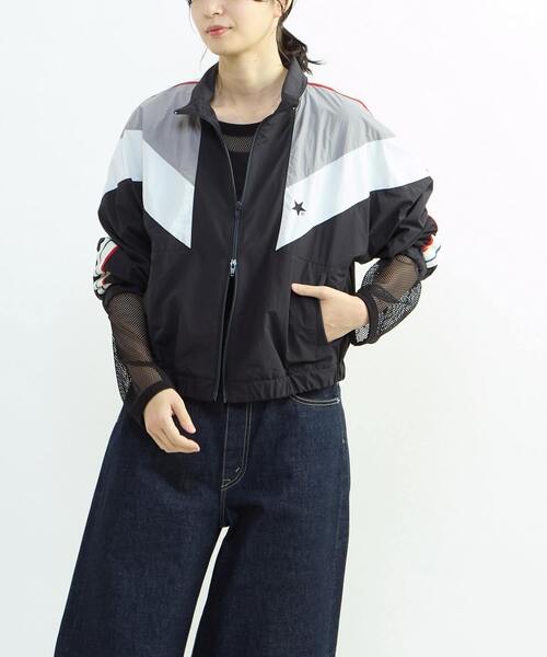 CONVERSE TOKYO(コンバーストウキョウ)の「SIDE LINE NYLON TRACK BLOUSON(ブルゾン・レディース・カーキ/ブラック/ネイビー・FREE)」の14枚目の写真