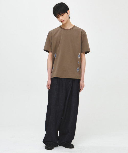 INTEMPOMOOD(インテンポムード)の「ドライリネンブレンドワイドパンツ_インディゴ(その他パンツ・メンズ・インディゴブルー・MEDIUM/LARGE/X-LARGE)」の8枚目の写真