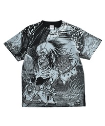 【USED】デッドストック FUUDOBRAIN “PUSHEAD” AOP アート Tシャツ