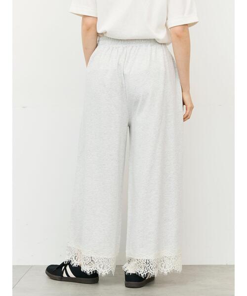 Samansa Mos2(サマンサ モスモス)の「【接触冷感】ミニ裏毛裾レースカットパンツ(その他パンツ・レディース・グレー/ブラック/オートミール/キナリ・フリー(L)/フリー(M))」の19枚目の写真