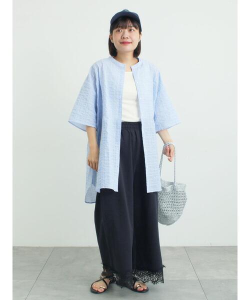 Samansa Mos2(サマンサ モスモス)の「【接触冷感】ミニ裏毛裾レースカットパンツ(その他パンツ・レディース・グレー/ブラック/オートミール・フリー(L)/フリー(M))」の10枚目の写真