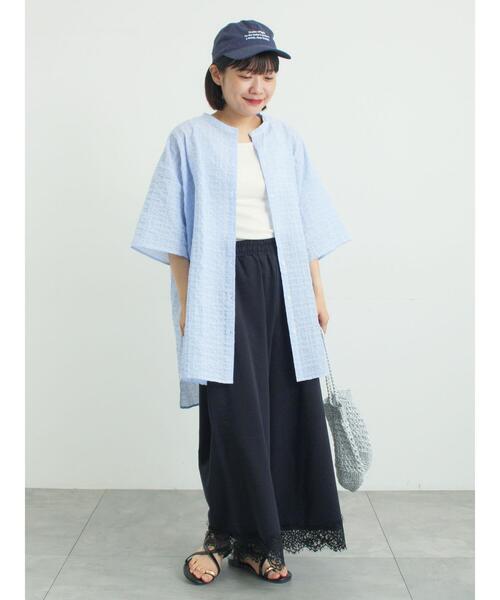 Samansa Mos2(サマンサ モスモス)の「【接触冷感】ミニ裏毛裾レースカットパンツ(その他パンツ・レディース・グレー/ブラック/オートミール・フリー(L)/フリー(M))」の12枚目の写真