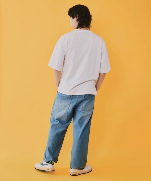 ScoLar(スカラー)の「362116:山の妖精とお散歩Tシャツ(Tシャツ/カットソー・レディース・パープル/ブラック/オフホワイト・M)」の4枚目の写真
