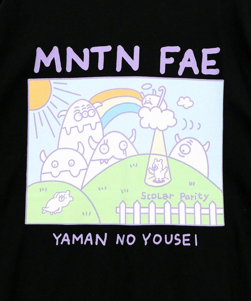 ScoLar(スカラー)の「362116:山の妖精とお散歩Tシャツ(Tシャツ/カットソー・レディース・パープル/ブラック/オフホワイト・M)」の20枚目の写真