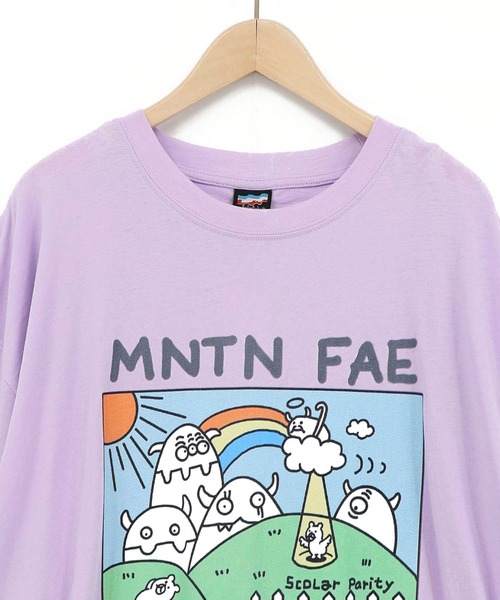 ScoLar(スカラー)の「362116:山の妖精とお散歩Tシャツ(Tシャツ/カットソー・レディース・パープル/ブラック/オフホワイト・M)」の14枚目の写真