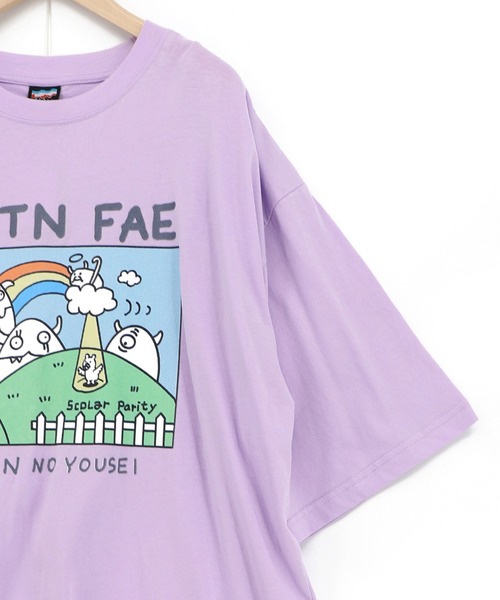 ScoLar(スカラー)の「362116:山の妖精とお散歩Tシャツ(Tシャツ/カットソー・レディース・パープル/ブラック/オフホワイト・M)」の15枚目の写真