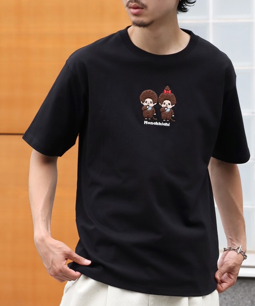 セール】【MONCHHICHI/モンチッチ】サガラ刺繍 半袖Tシャツ（Tシャツ
