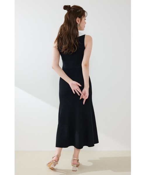 rienda(リエンダ)の「【AKB48 倉野尾成美さん着用】フリルシャツドッキングニットマーメイドワンピース 夏服(ワンピース・レディース・ライトイエロー/グレー/ブラック・FREE)」の7枚目の写真