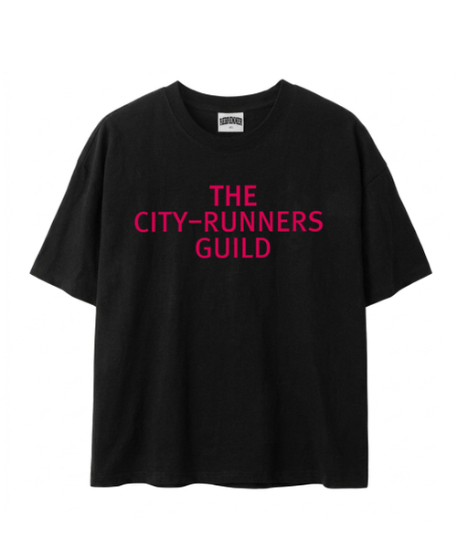 REBRENNER(リブレンナー)の「DTF シティランナー クールコットンクロップ半袖Tシャツ ブラック(Tシャツ/カットソー・メンズ・ブラック・X-LARGE/MEDIUM/LARGE)」の1枚目の写真