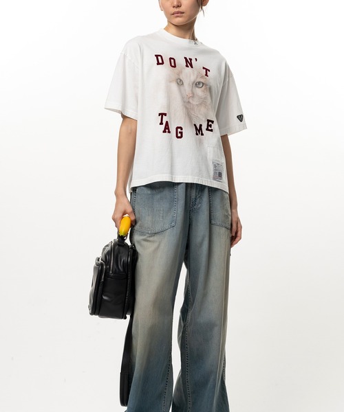 Maison MIHARA YASUHIRO(メゾンミハラヤスヒロ)の「Cat Printed T-shirt(Tシャツ/カットソー・レディース・ホワイト/グレー/ブラック・36/38/40)」の6枚目の写真