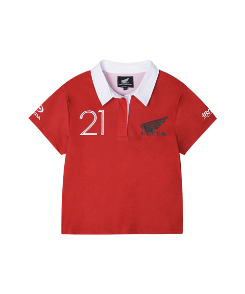 PHYPS MOTORCYCLE（フィップスモーターサイクル）の「Womens Moto Patch Polo Shirt Red（ポロシャツ・レディース・その他・MEDIUM/SMALL）」の8枚目の写真