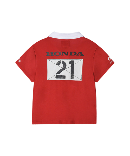 PHYPS MOTORCYCLE（フィップスモーターサイクル）の「Womens Moto Patch Polo Shirt Red（ポロシャツ・レディース・その他・MEDIUM/SMALL）」の7枚目の写真