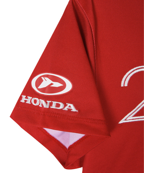 PHYPS MOTORCYCLE（フィップスモーターサイクル）の「Womens Moto Patch Polo Shirt Red（ポロシャツ・レディース・その他・MEDIUM/SMALL）」の4枚目の写真