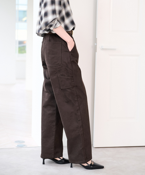 U by SPICK&SPAN（ユーバイスピックアンドスパン）の「ピーチルーズペインターパンツ（カーゴパンツ・レディース・ベージュ/ブルー/ブラウン・36/38）」の8枚目の写真