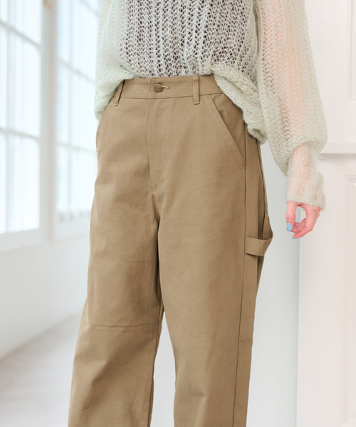U by SPICK&SPAN（ユーバイスピックアンドスパン）の「ピーチルーズペインターパンツ（カーゴパンツ・レディース・ベージュ/ブルー/ブラウン・36/38）」の22枚目の写真