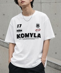 ヴィンテージ風グラフィックロゴプリントオーバーサイズTシャツ