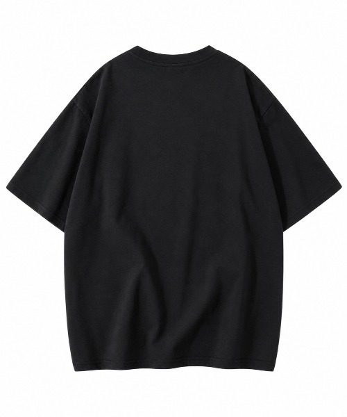FreeZone(フリーゾーン)の「ヴィンテージ風グラフィックロゴプリントオーバーサイズTシャツ(Tシャツ/カットソー・メンズ・ホワイト/カーキ/ブラック・F)」の6枚目の写真