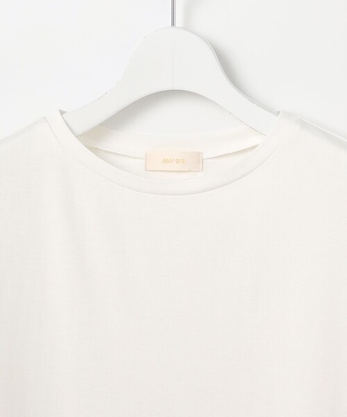 ANY SIS(エニィスィス)の「裾レース半袖Tシャツ(Tシャツ/カットソー・レディース・アイボリー系/ダークブラウン系・MEDIUM)」の22枚目の写真